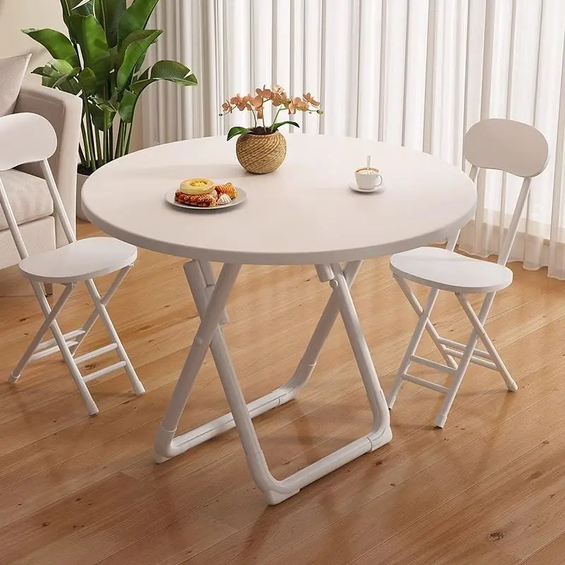 Modern Folding Dining Table Furniture for Small Spaces Square/Round Foldable Kitchen & Office Desk Space Saving Home Furniture