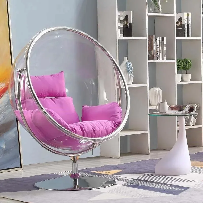 

Hemisphere Hanging Space Indoor Swing Transparent Bubble Chair Dormitory Hanging Basket Household Lazy Balcony Shake Hammocks