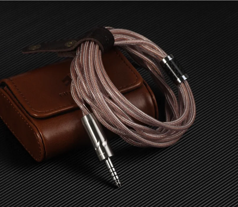 FiftyStrings R.hawk Haidongqing Wanlong كريستال واحد فضي نقي محوري محمية Litz كابل سماعة الرأس 0.78 MMCX ترقية كابل