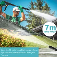 180Bar 2200W Electric High Pressure Washer Car Washer Gun Garden Washing Water Wash Spray Gun with  160° Adjustable Nozzle 2