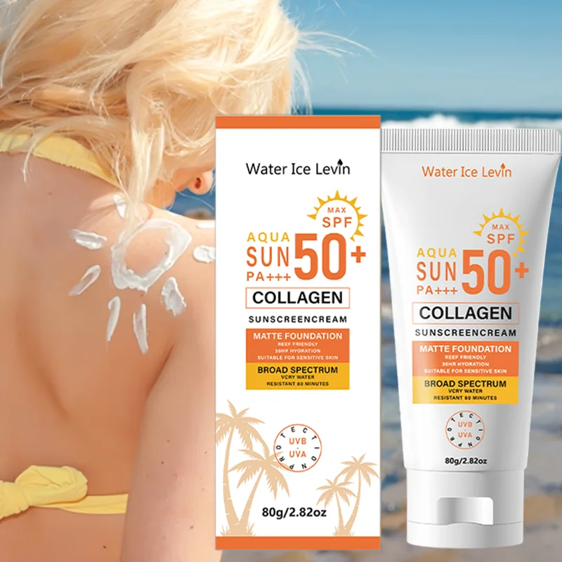 SPF90 PA+++ Sunscreen Cream. Broad Spectrum UV Protection. Water Resistant 80 Minutes. Sensitive Skin Safe. Matte Finish. 80g.