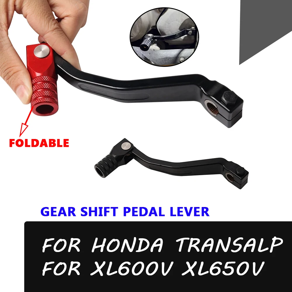 For TRANSALP 600 1987 - 1999 Foldable Gear Shifter Shift Pedal Lever For HONDA XL600V XL650V XL 600V 650V 600 650 V Accessories