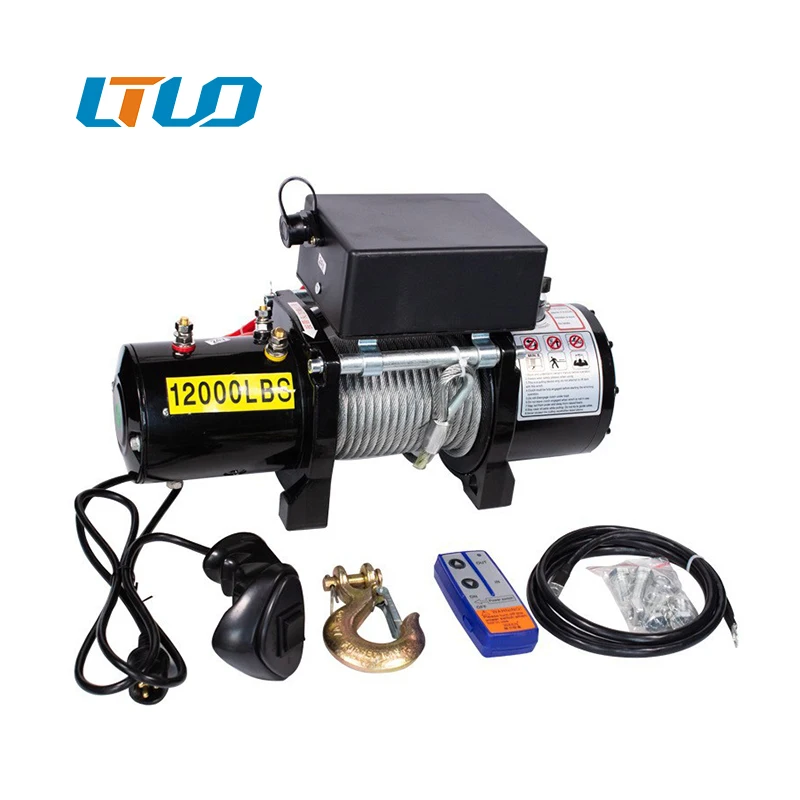 Waterproof Electric Winch 12000lb Load Capacity For Off Road