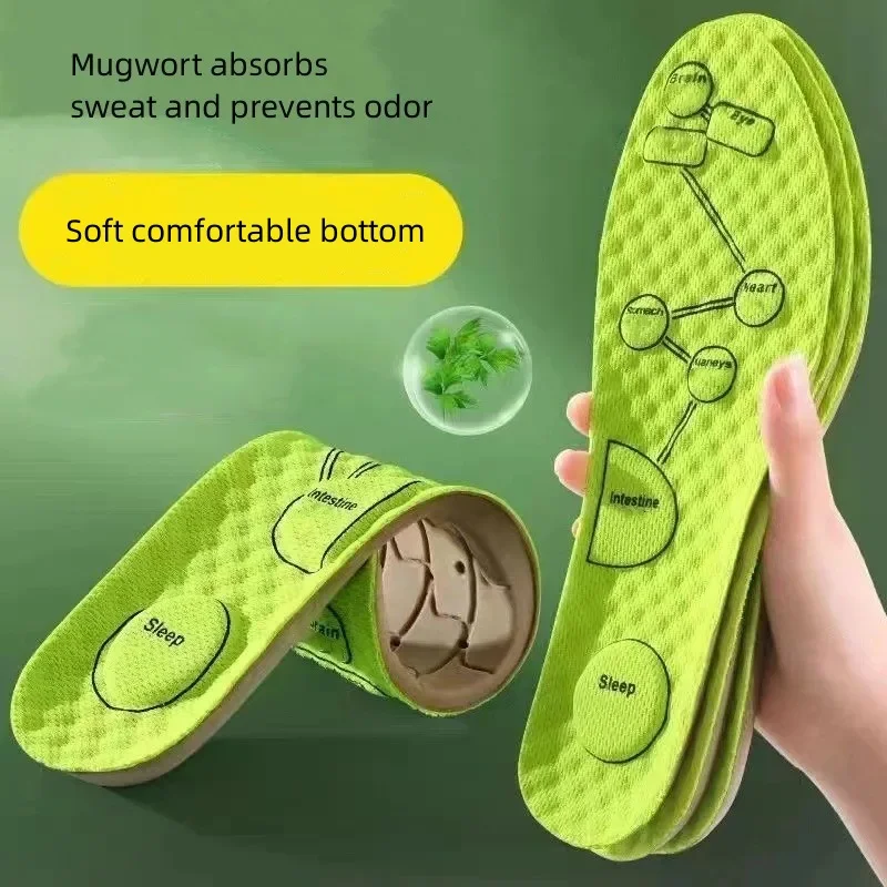 5 Pairs Insoles with Soft Breathable Sports Inserted into Sweat Absorbent Insoles