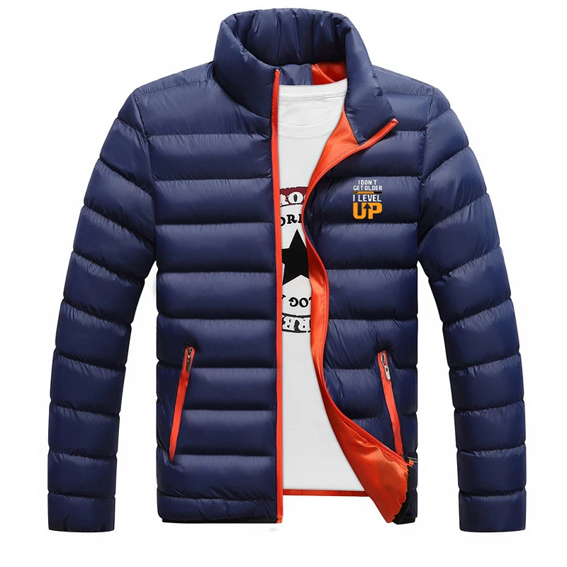 Autumn Winter Cotton-Padded Jacket 2025 I Don't Get Older I Level up Logo Print Cold Resistant Mountaineering Clothing Coat view 2