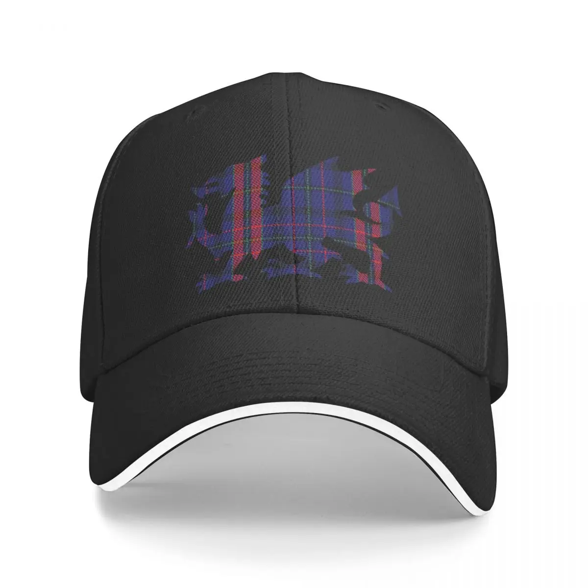 Hughes/Pugh Family Welsh Dragon Tartan Baseball Cap New In The Hat fashionable Beach Bag foam party Hat Men's Caps Women's