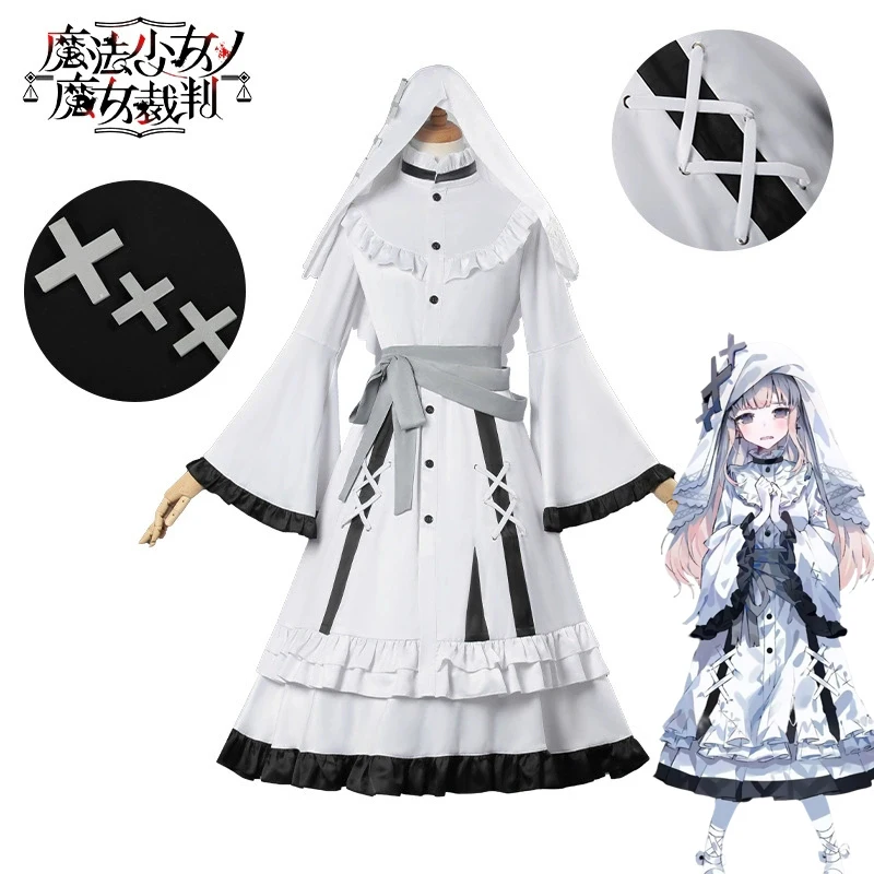 

Game Magical Girl Witch Trials Damsel In Distress Cosplay Costume Women Lolita Dress Uniform Halloween Carnival Clothes