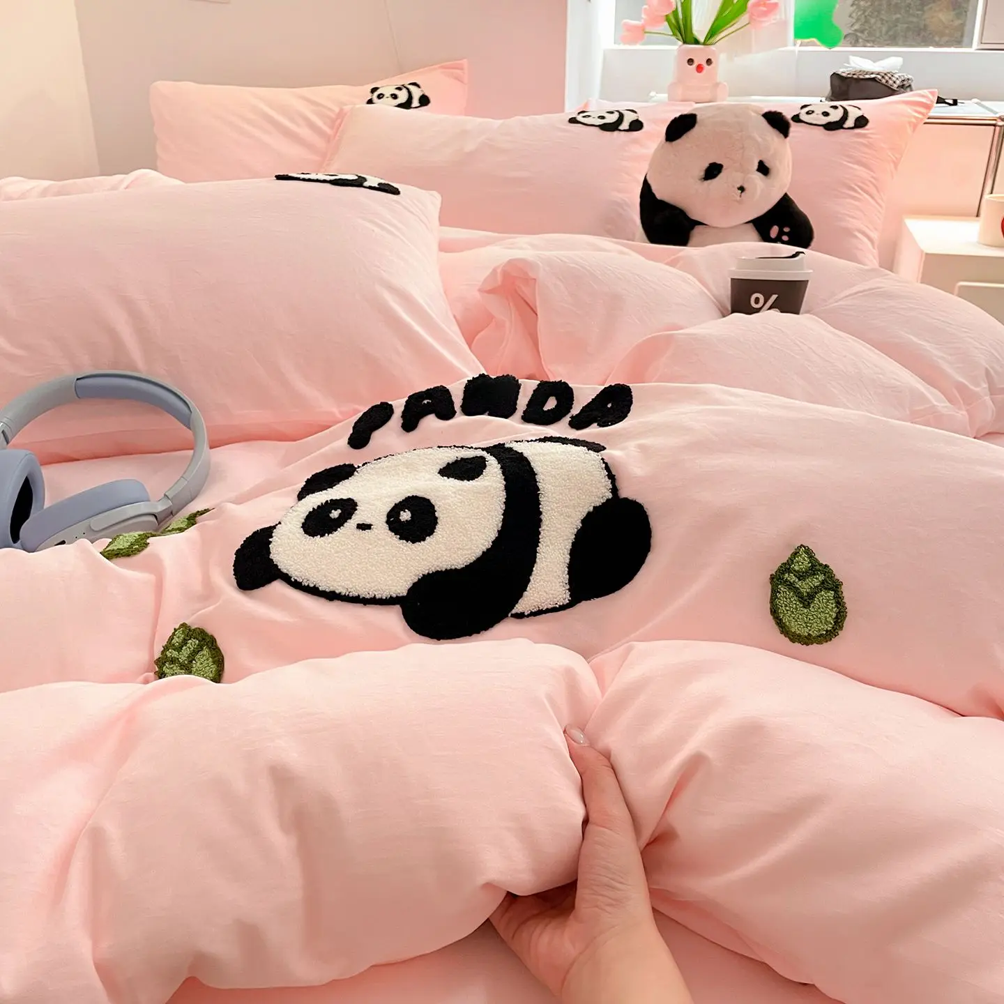 2026 New Korean Ins Bedding Set, Soft Skin-friendly Cover Set Lovely Animal, Single Queen King Size for Bedroom Dormitory Decor