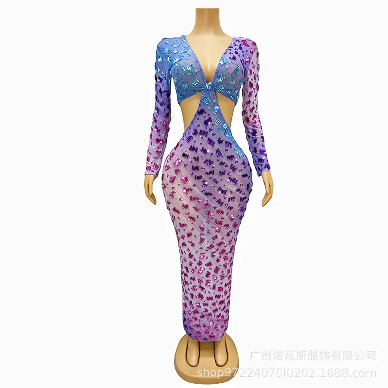 

Sexy Deep V Slim Hip Skirt Seaside Vacation Sunbathing Beach Skirt Night Birthday Party Evening Dress Abendkleider Damen Elegant