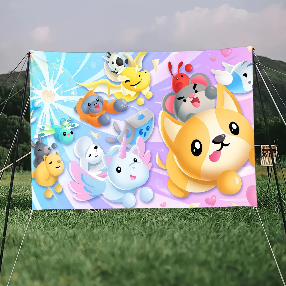 Cartoon A-AdoptS Me-E-ES flag Art Sci Fi Room Home Decor Wall Mount Home Decor Banner