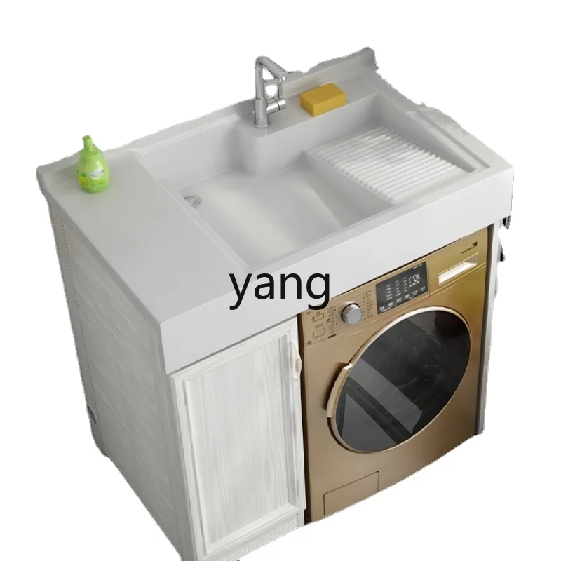 

Yhl Overall Bathroom Cabinet Combination Drum Washing Machine Companion Laundry Tub Tank Cabinet