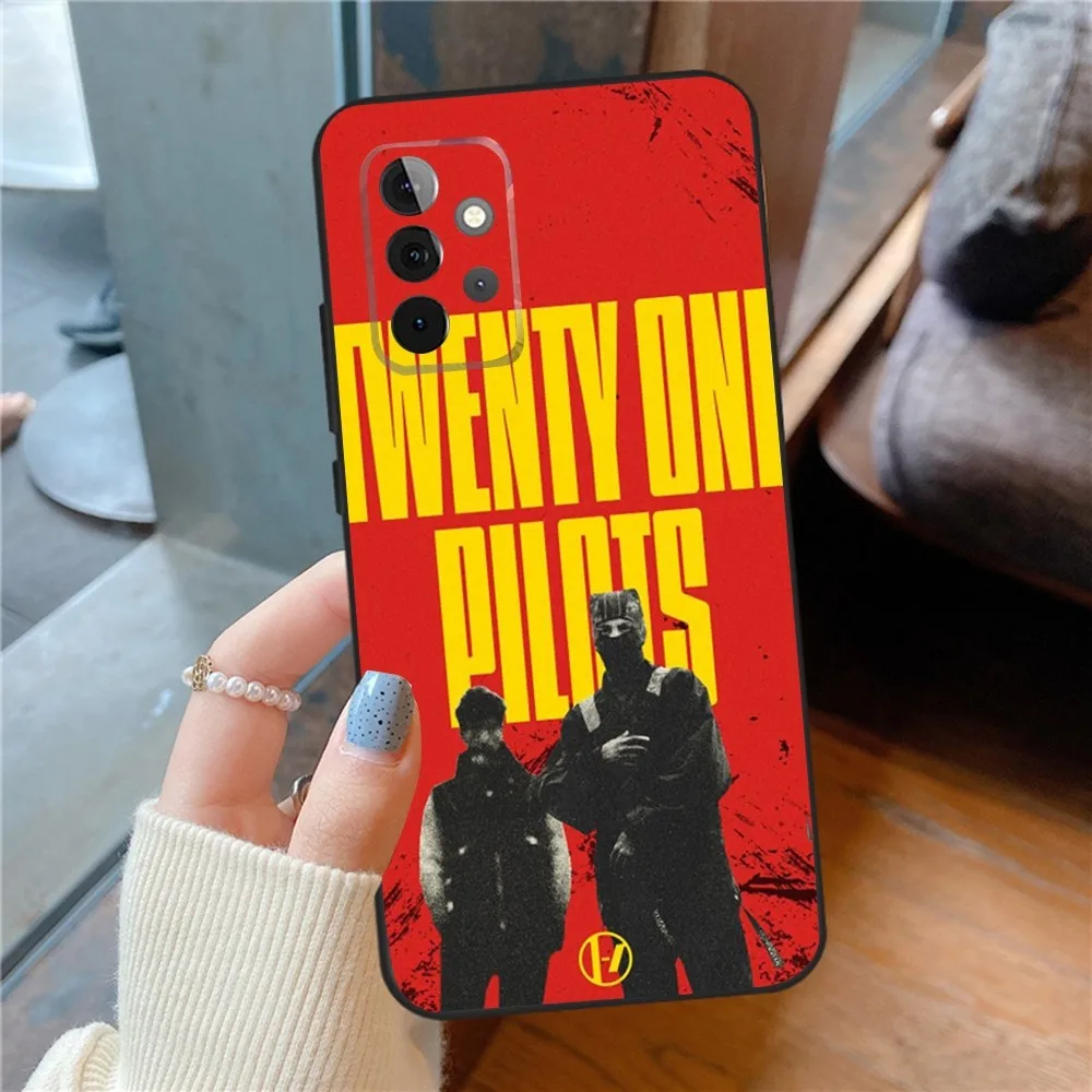 T-Twenty one pilot-S  Phone Case For SamsungS24,23,22,21,S20 Ultra Pro 10,S30Plus,S9,20lite Ultra Black Cover