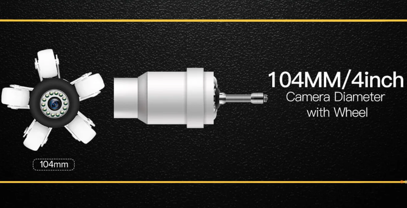 Eyoyo WF92 23mm Räder Für Rohr Kanalisation Pipeline Inspektion Kamera