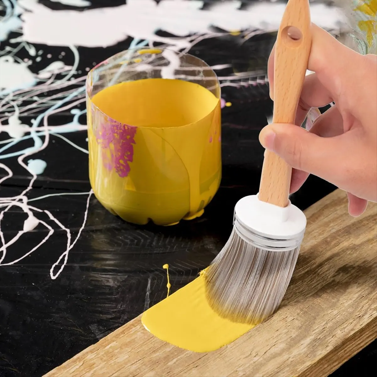 PROMOTION!Premium Painting Combo: 2 Sponges, 2 Rollers & 1 Brush - Ideal for DIY Enthusiasts & Pros Alike