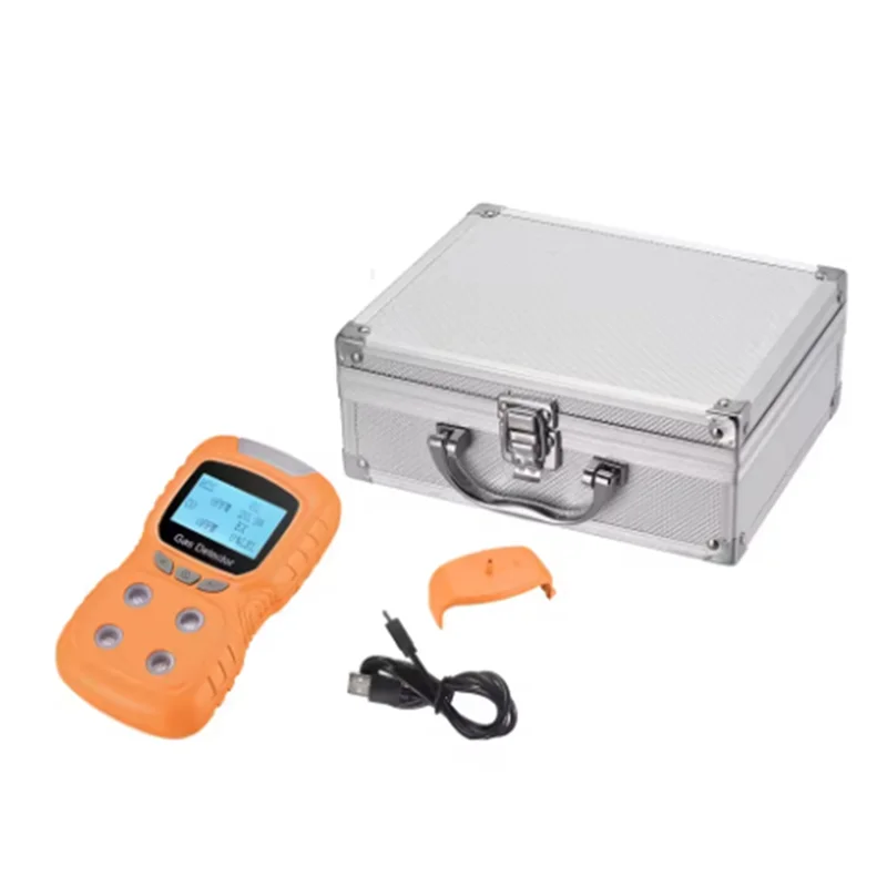 

ABKI-CO H₂S O₂ LEL Monitor 4 In 1 Gas Detector Digital Handheld Carbon Monoxide Hydrogen Sulfide Air Quality Tester EU PLUG