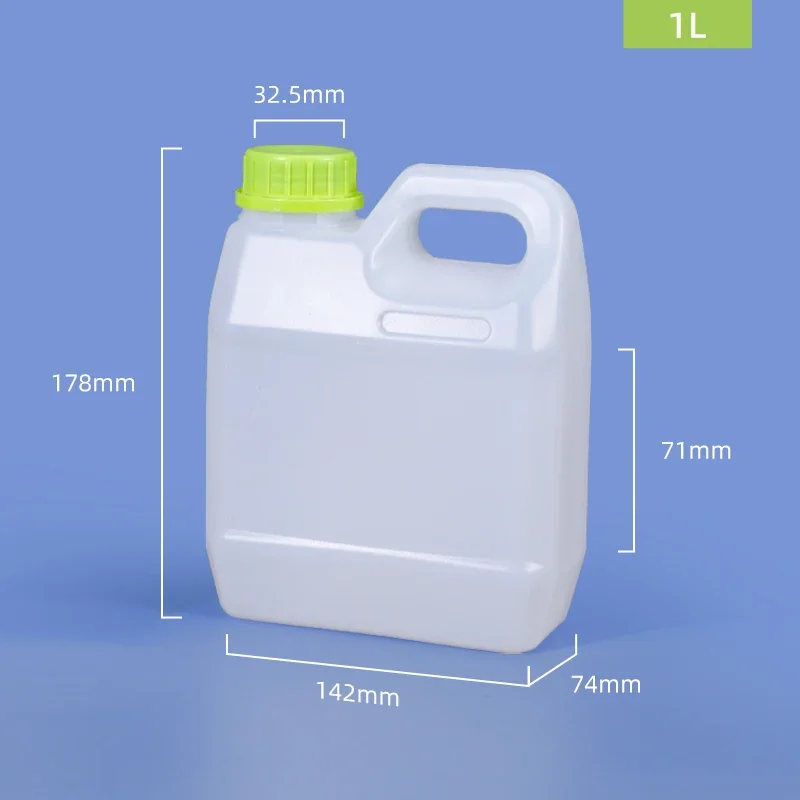 HDPE Container Plastic Sealing Bottle Food Grade Square Liquid Jerry Can For Gel Shampoo Multipurpose Hot Sale 1Pc