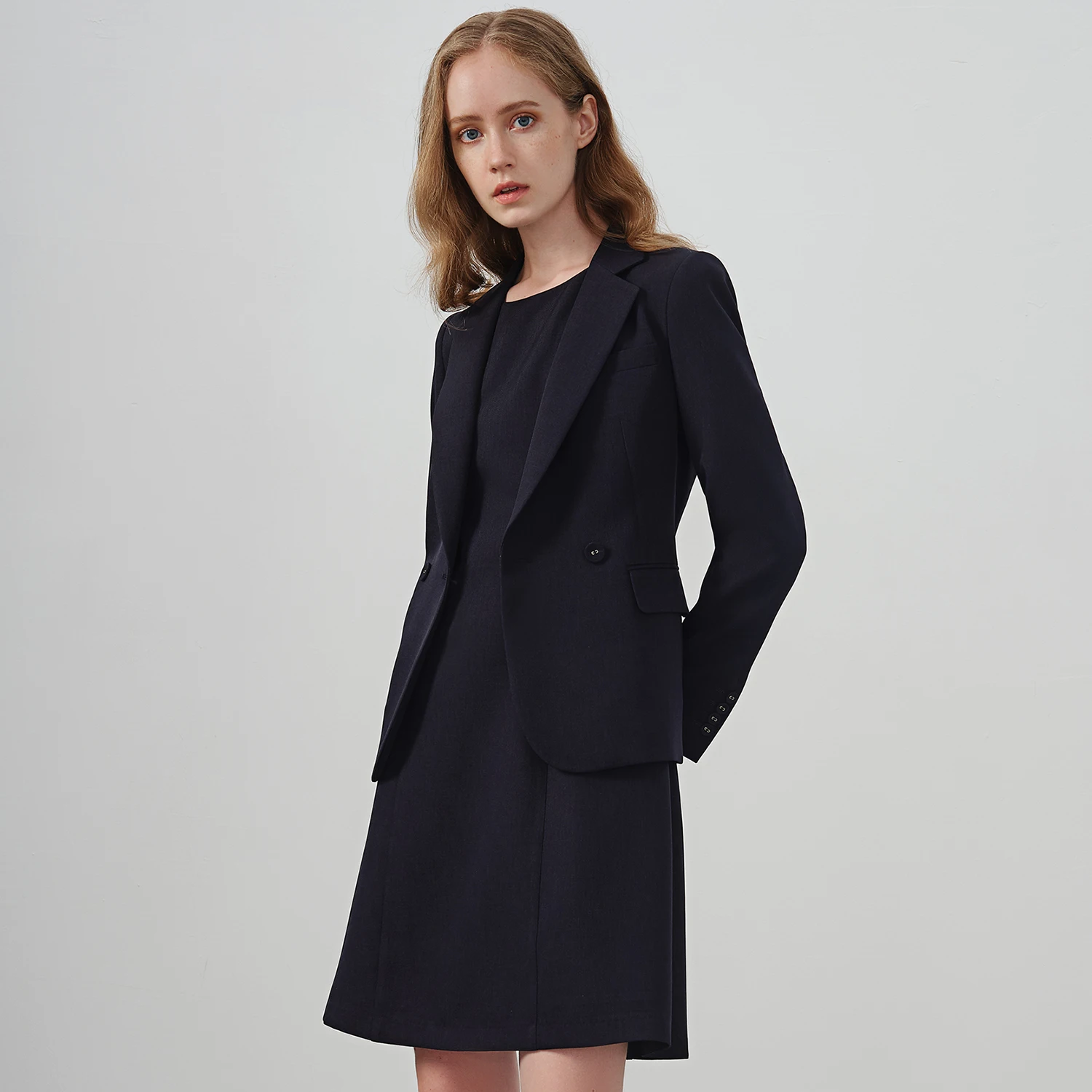 Allingentle Garnitur ze spódnicą damski, dwuczęściowy zestaw, modny garnitur na co dzień, na bankiety, możliwość personalizacji