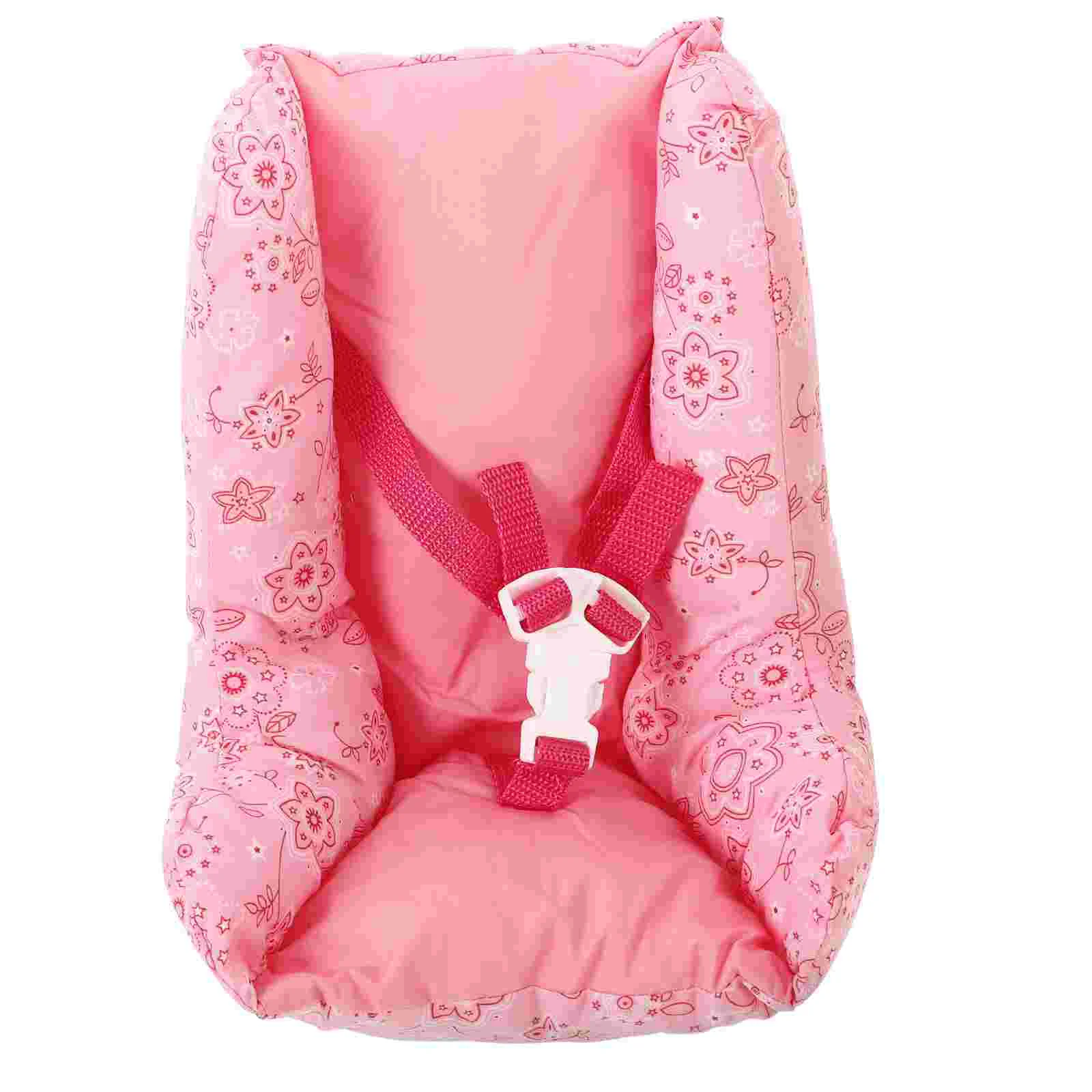 

House Safety Seat Carseat Miniature Ornaments Model For Dolls Accessories Cloth Baby Toy Decorative