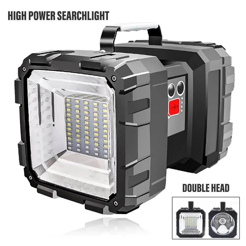 High Power Super Bright XHP100 LED USB Rechargeable Most Powerful Searchlight Handheld Flashlight Work Spotlight Floodling Light