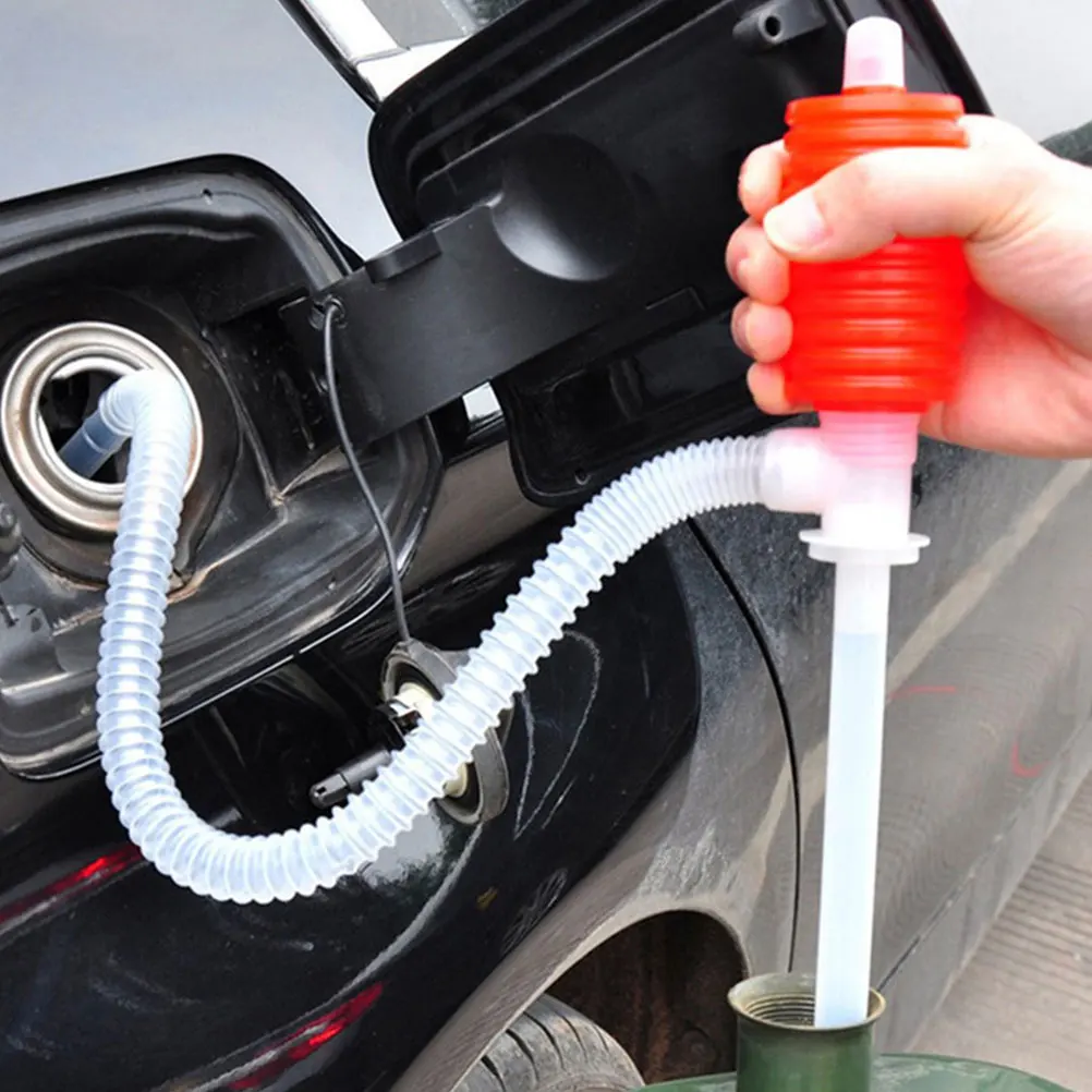 

2Pcs Manual Siphon Pump for Car Oil Fuel Transfer Hose Barrel Pump Oil Pumping Pipe Car Accessories Gas Siphon Tube