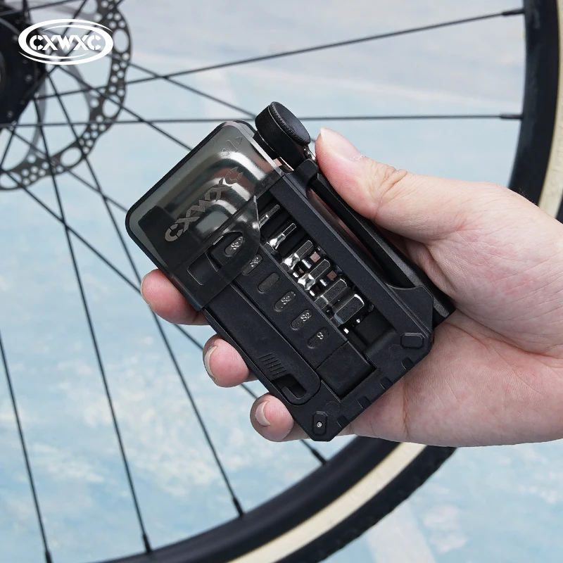 

CXWXC Ratchet Wrench Tool Set MTB Road Bike Repair Tools Hand Allen Key Tools Tyre Lever Quick Release Ratchet Wrench Gadgets