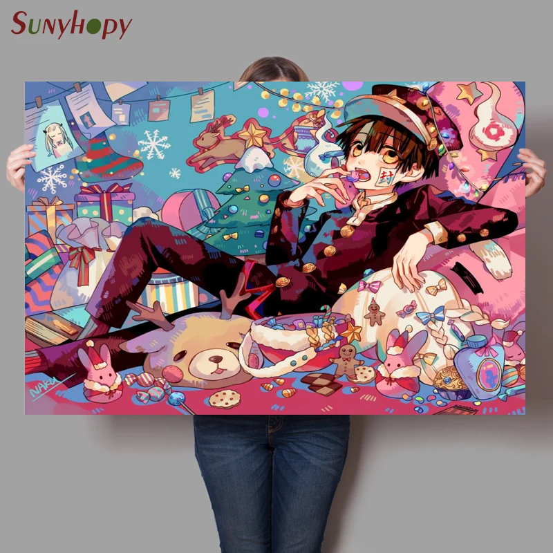 New Custom Hanako Kun Canvas Poster Satin Fabric Home Decor Fashion Mondern 30X45cm 40X60cm