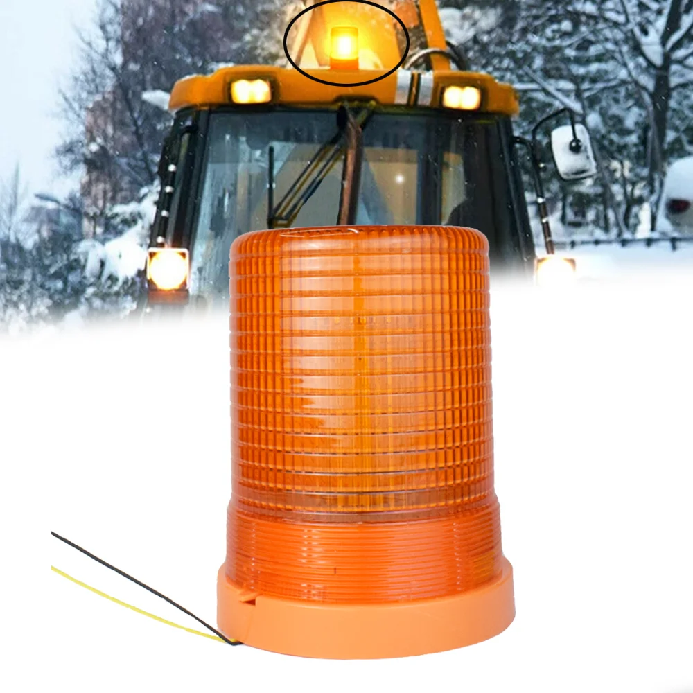 

JALN7 LED Rotating Light Flashing Warning Beacon Heavy Duty Industrial Machine Safety Fire engine Tractor Truck 80LEDs 24V 12V
