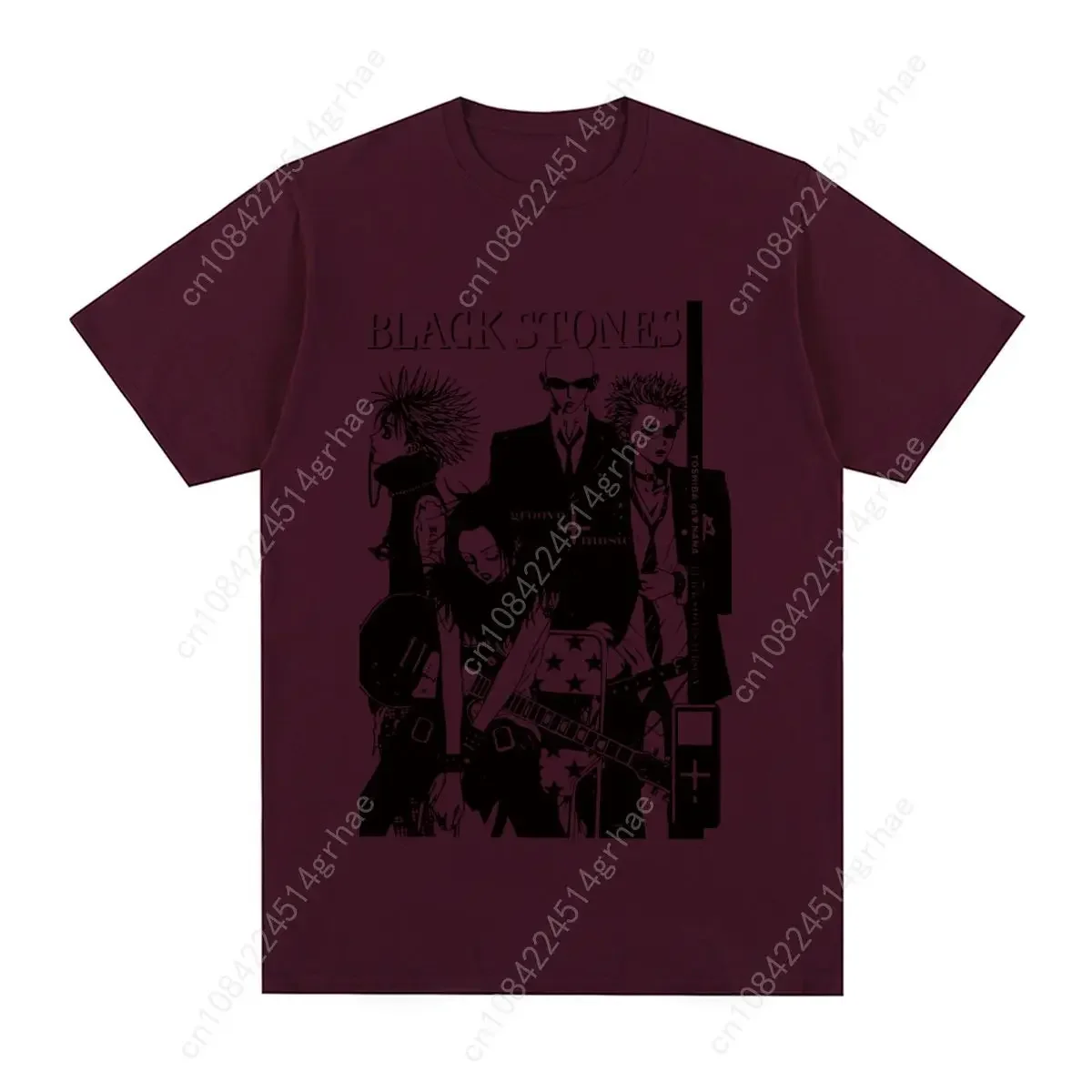 Black Stones NANA Osaki Vintage T-shirt Gift Idea Unique Cotton Men T shirt New Tee Tshirt Womens Tops view 4