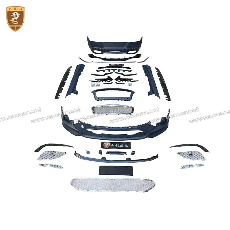 For Bentley Continental GT 16-19 refit SUPER-SPORT Style PP Plastic Bodyit Front Bumper Rear Diffuser Side Skirt CSS Auto Parts