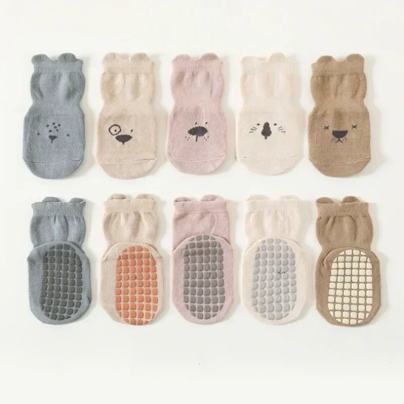 Spring Summer Autumn Baby Girls Socks Children Kids Floor Socks Boy Non-Slip Toddler Trampoline Socks Newborn Cartoon Shoes