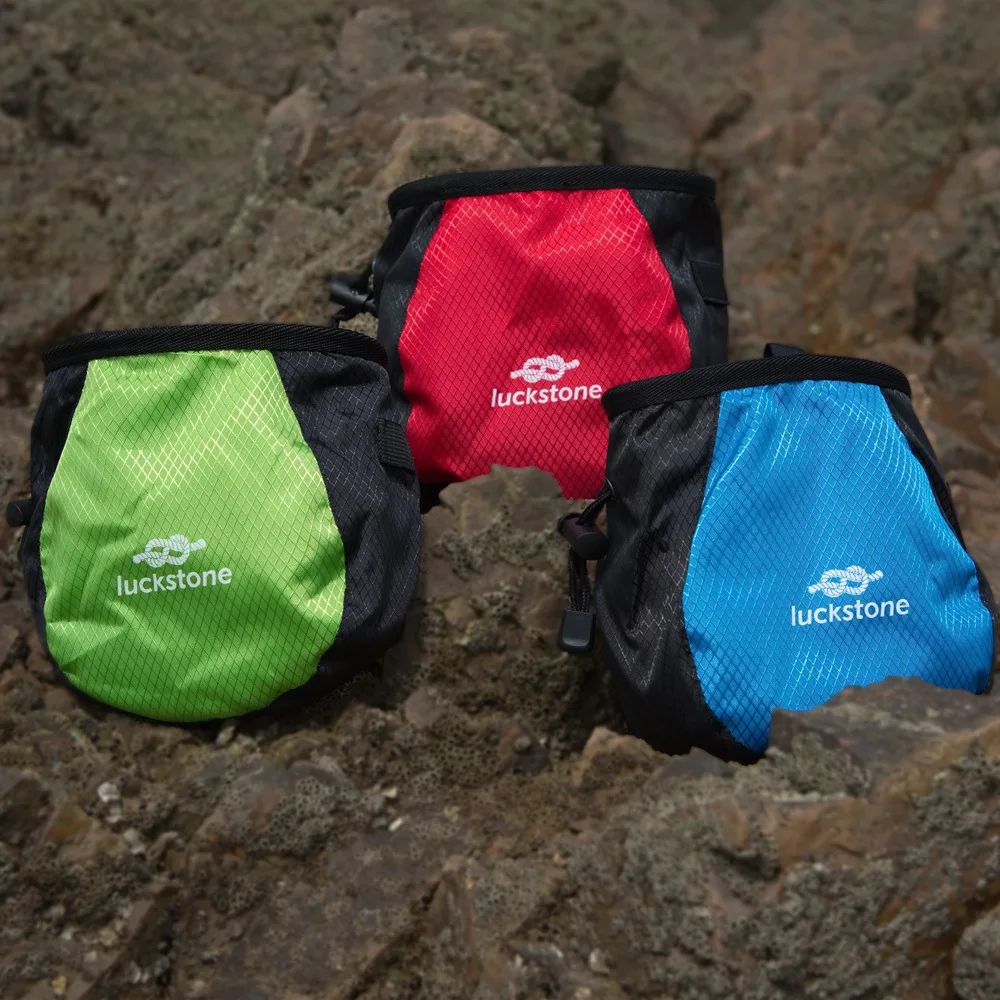 

Climbing Chalk Bag With Waist Strap - Gym Chalk Pouch For Rock Climbing/Gymnastics/Cross Fit Anti-Slip Magnesium Carbonate Pow