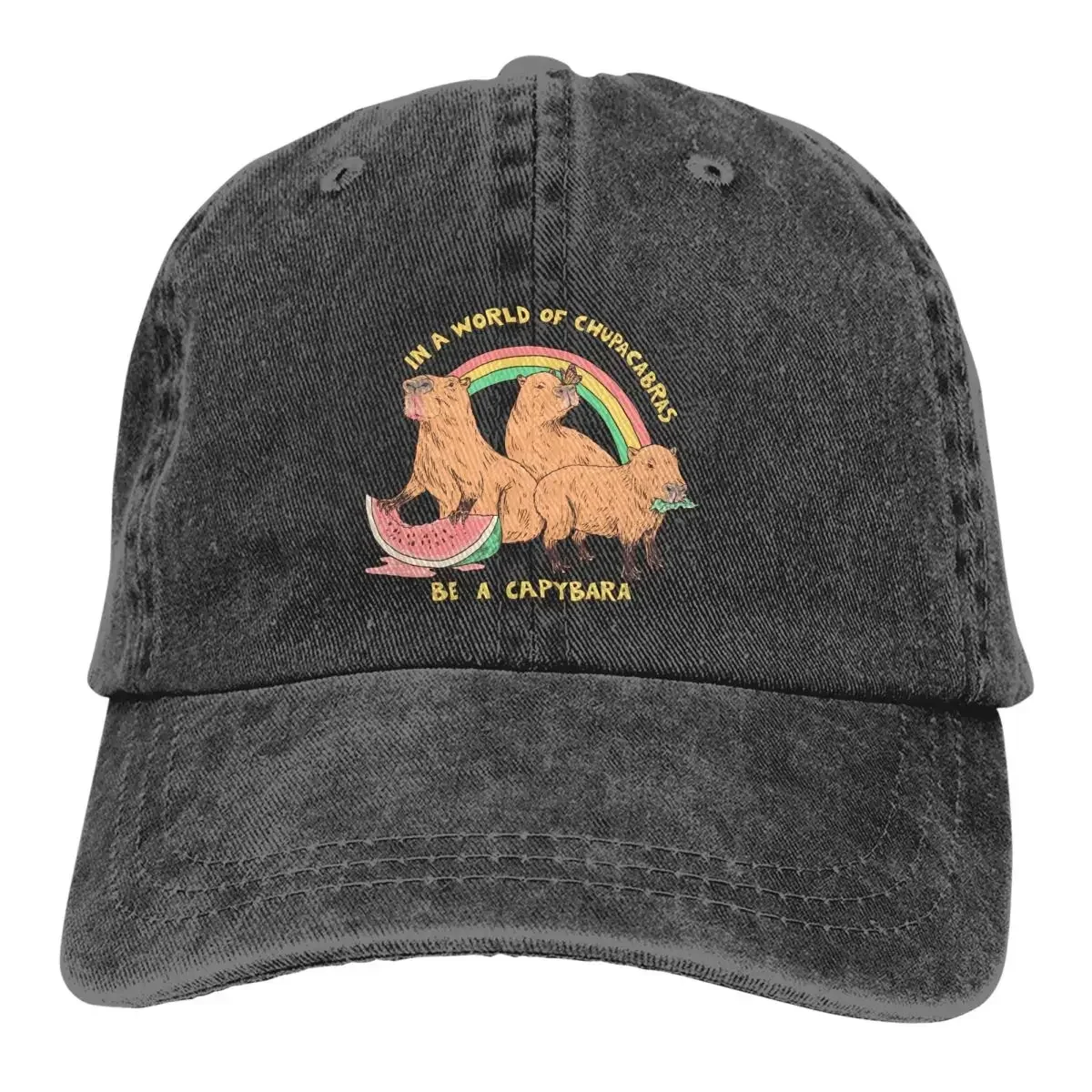 Pure Color Dad Hats In A Be A Capybara Women's Hat Sun Visor Baseball Caps Capybara Peaked Cap