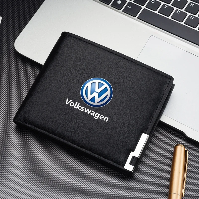 Car Wallet Men Leather Driver Licence Holder Key Card Bag For Volkswagen Golf Polo Tiguan Passat Jetta Touran TSI R32 MK4 GTI view 3