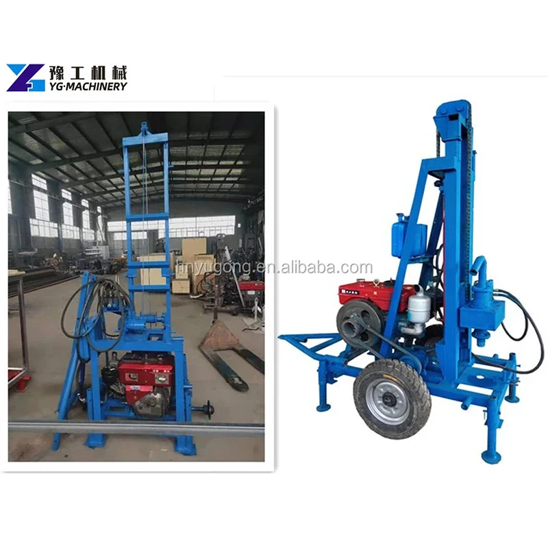 Mounted Mini Cheap Water Well Drilling Rig Durable Drill Rig Rock Pneumatic DTH Water Well Drilling Rig Machine for Sale