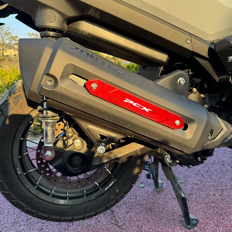 For Honda Pcx125 Pcx160 Motorcycle Modified Exhaust Pipe Decorative Accessories Exhaust Side Anti-Collision Strip Aluminum Alloy