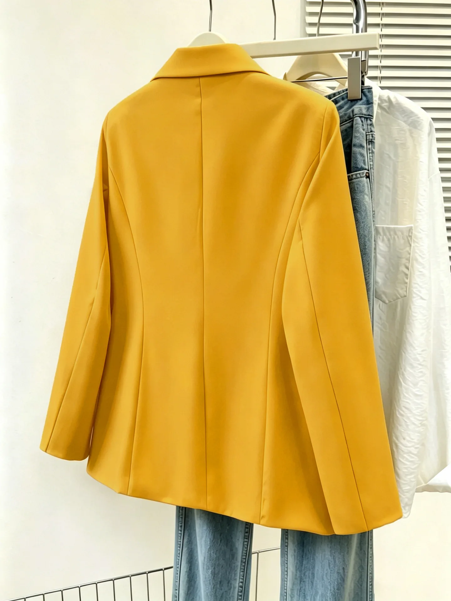 Damen-Blazer 2026 – Neues Modell mit schmaler Passform und kurzem Design, Büro- und Freizeitkleidung für Petite-Größen – Detail 8