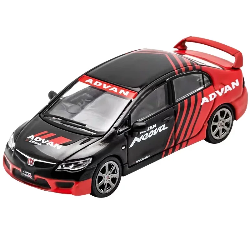 DCT 1:64 Honda Civic Type-R FD2 Alloy Car Model Simulation Small-scale Miniature Car Model Collect Gifts