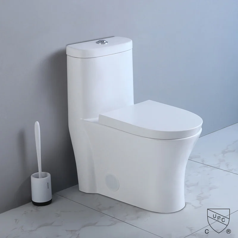 

American Style Sanitary Toilet Commode Inodoro Modern Cupc S-Trap White Color Bathroom Porcelain One Piece Toilet