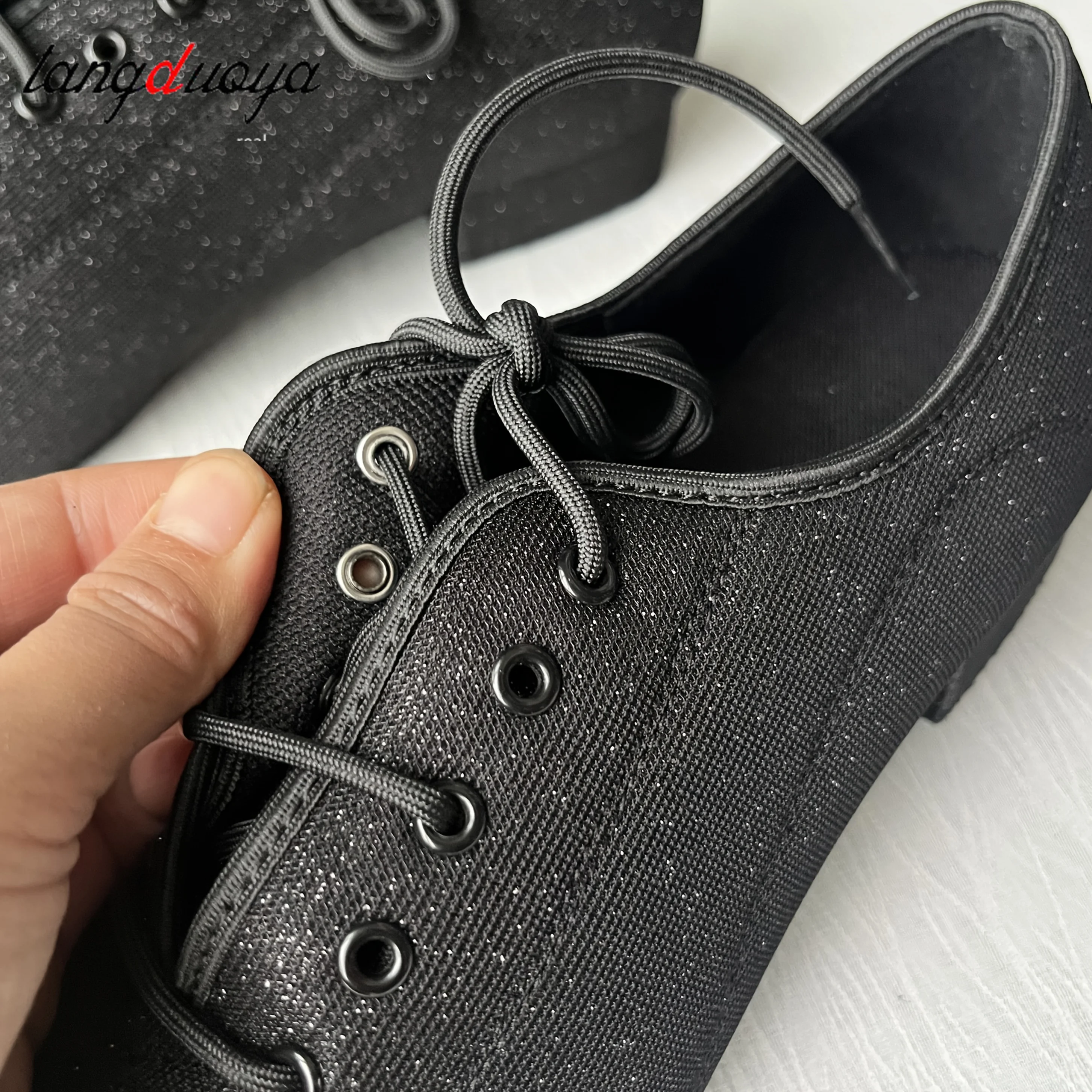 نمط جديد لامع الرجال أحذية الرقص اللاتينية قاعة الرقص التانغو رجل أحذية رقص اللاتينية لصبي مغلق تو حذاء رياضة الجاز التدريب #4