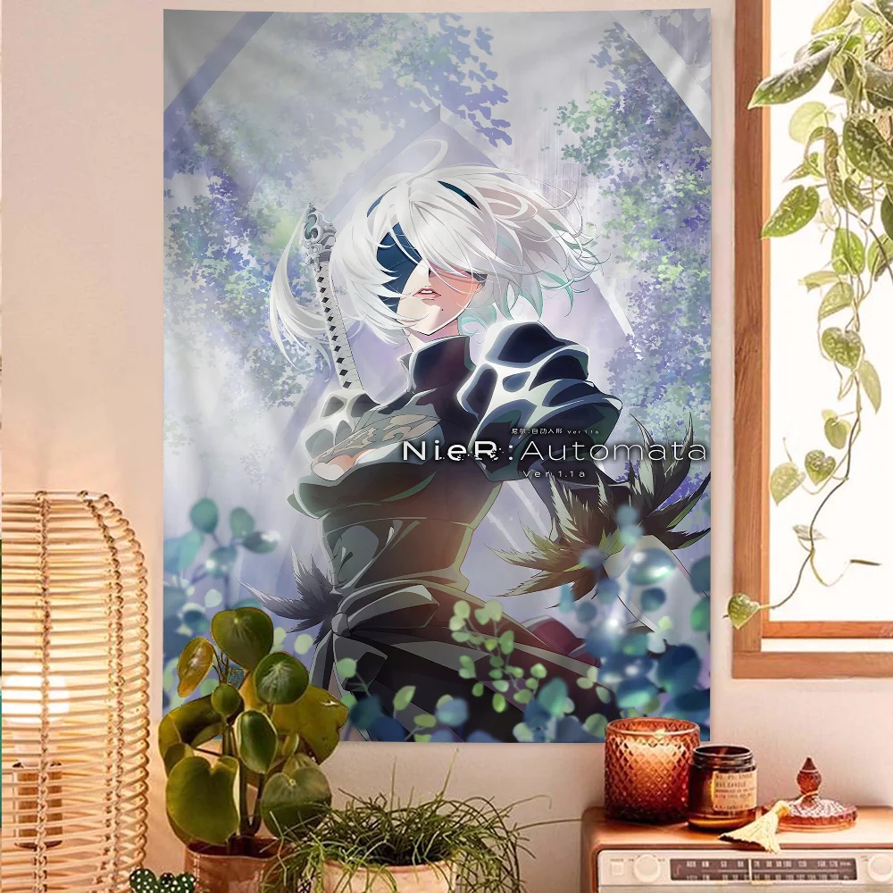 NieR Automata Tapestry Art Printing Art Science Fiction Room Home Decor Home Decor