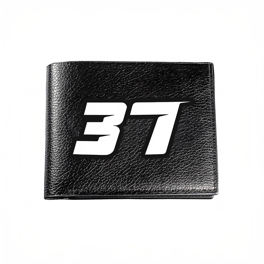 Thirty Seven Number Print Men Wallet Casual Business Fashion Card Holder Stylish Design Modern Look Daily Use Accessory