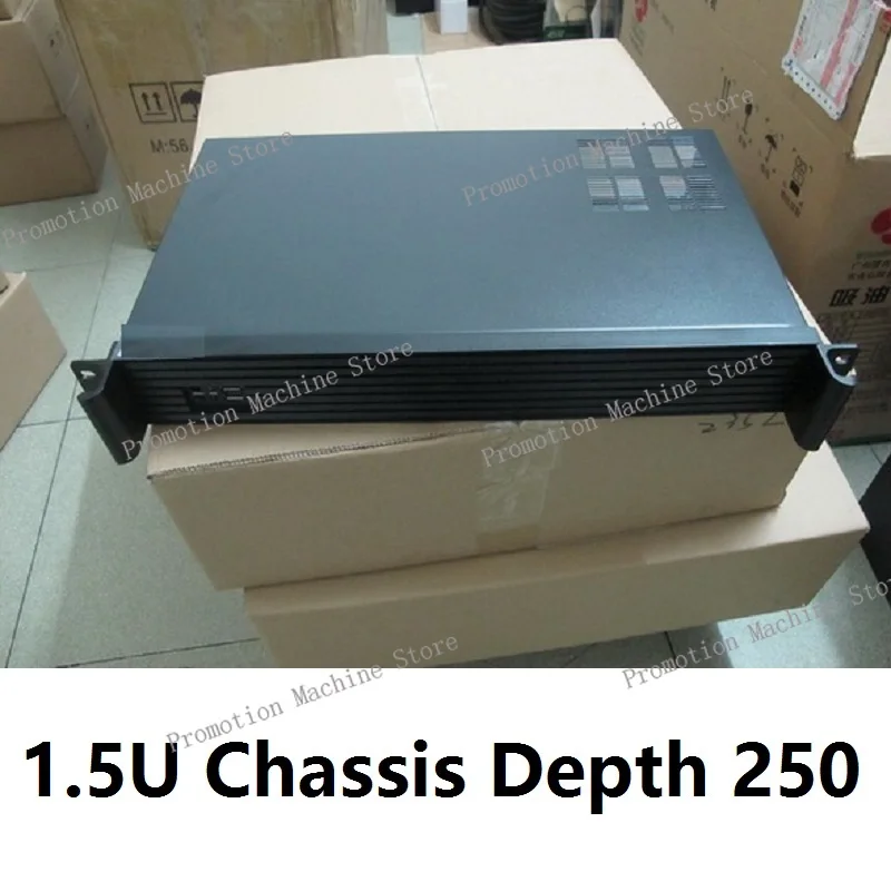 ITX اللوحة الأم هيكل خادم الكمبيوتر 1.5U 250mm الموقع لصناعة تخزين VOD Mail Firewall VPN المتوافقة