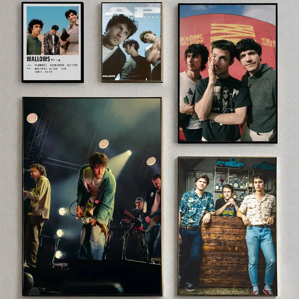 American Rock Band Wallows Series Posters High Quality Self-adhesive Wall Art Decorations Color Prints Sticky
