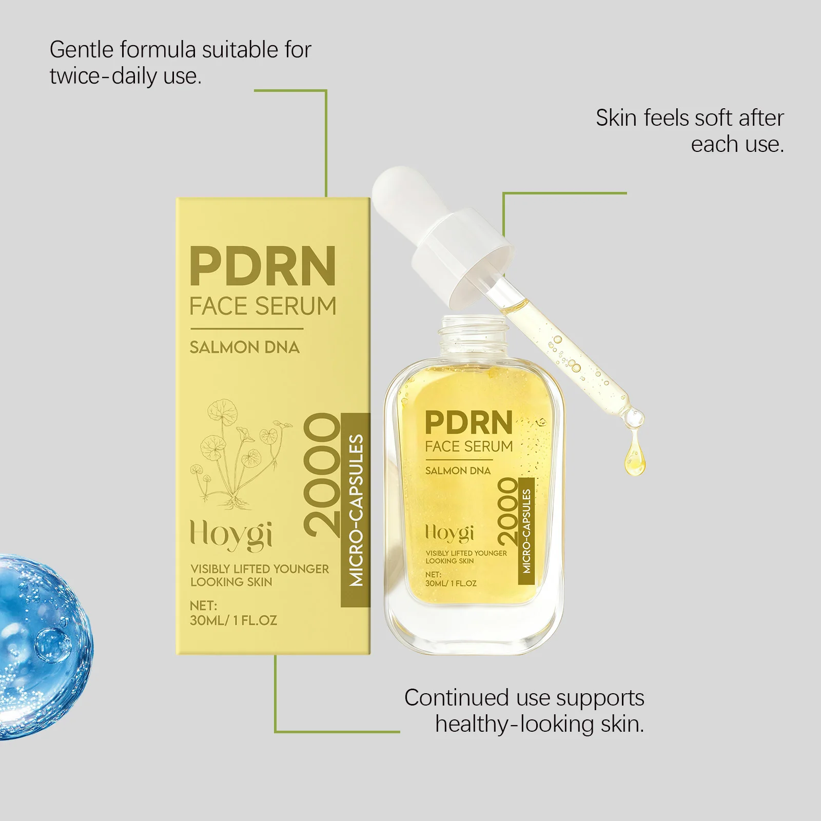 Daily Hydrating Facial Serum - Moisturizing Skin Glow Boost, Refreshing Light Watery Texture, Quick Absorption