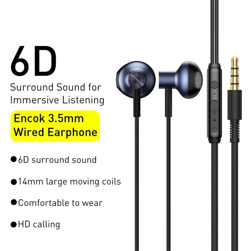 Baseus Bass Sound Earphone In-Ear Sport Earphones with mic for xiaomi iPhone 6 Samsung Headset fone de ouvido auriculares MP3 image 6