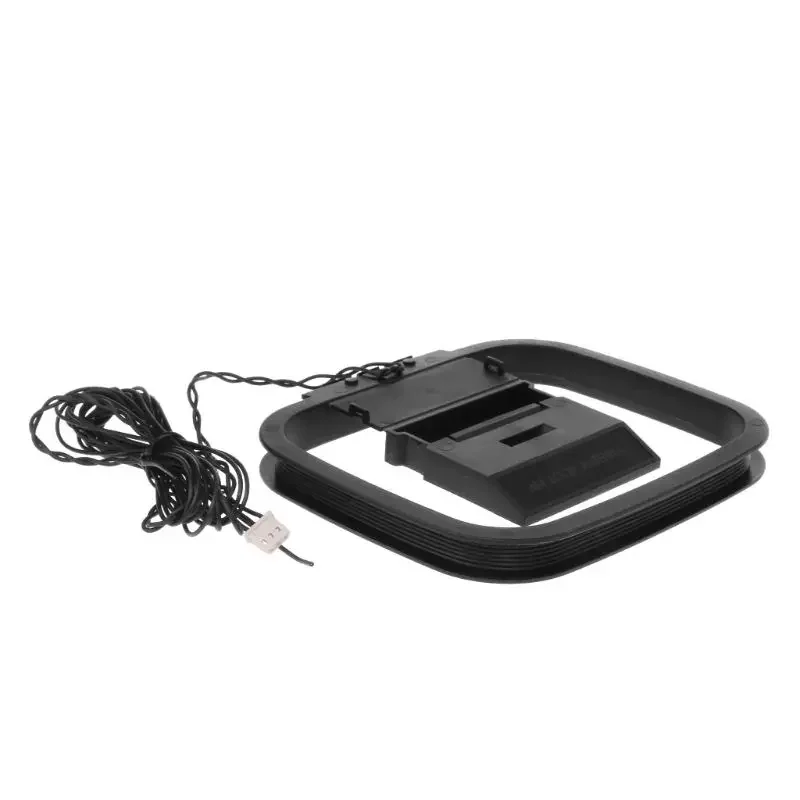 Dlenp 1PCS FM Loop Antenna For Receiver With 3-Pin Mini Connector For Sony Chaine Stereo AV Receiver Systems Wholesale