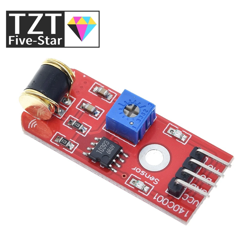 TZT 1/3 шт. 801s модуль датчиков вибрации для Arduino с открытым исходным кодом LM393 3-5 В постоянного тока TT Logic