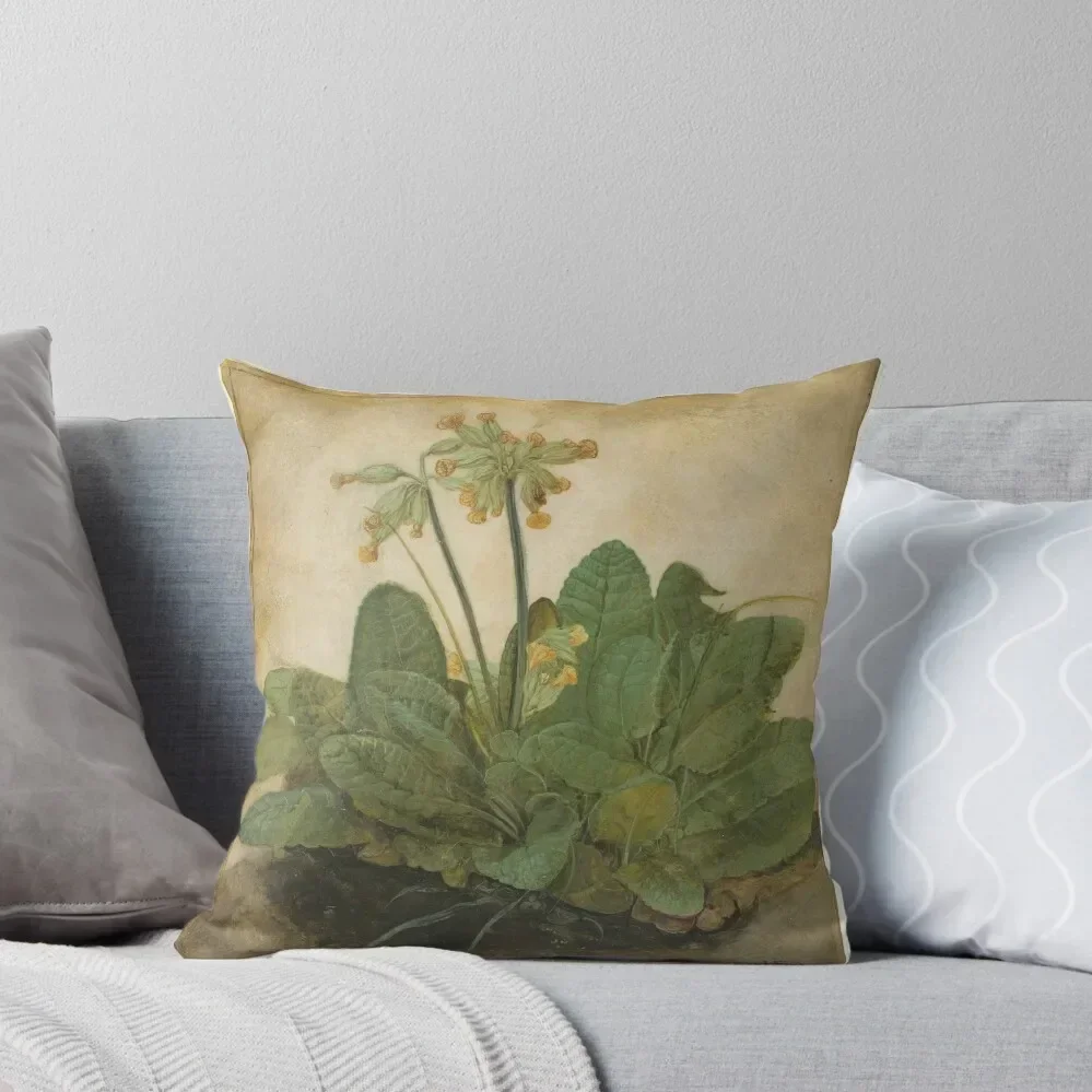 Tuft of Cowslips, 1526 by Albrecht Durer Throw Pillow New year Throw Pillow pillow