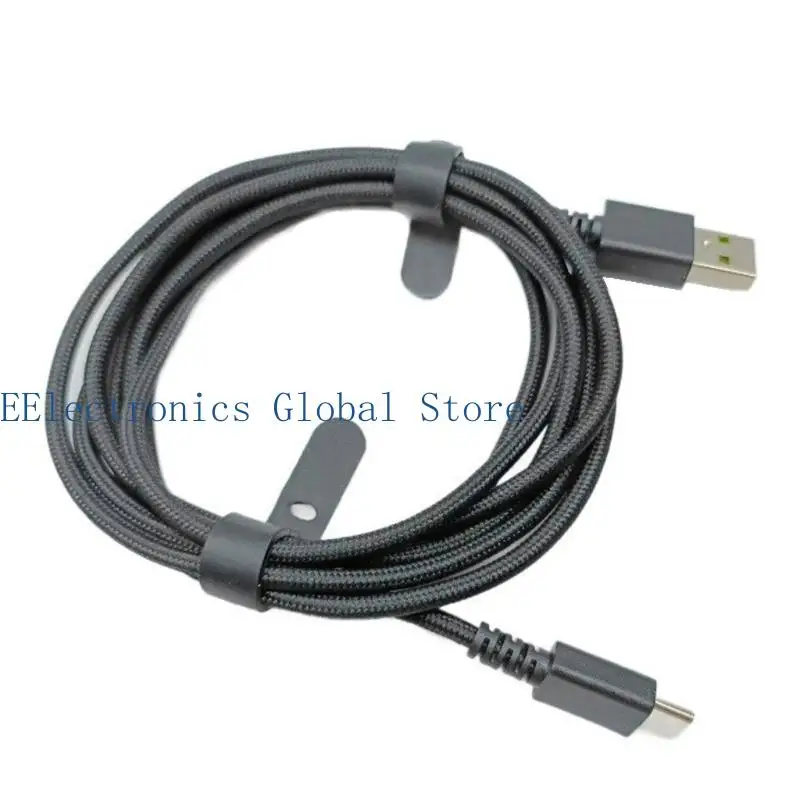 462B USB to Type C Mouse Cable PVC Mice Line Wire for DeathAdder V2Pro/V3Pro,Basilisk V3Pro Replacement Part Repair Accessory