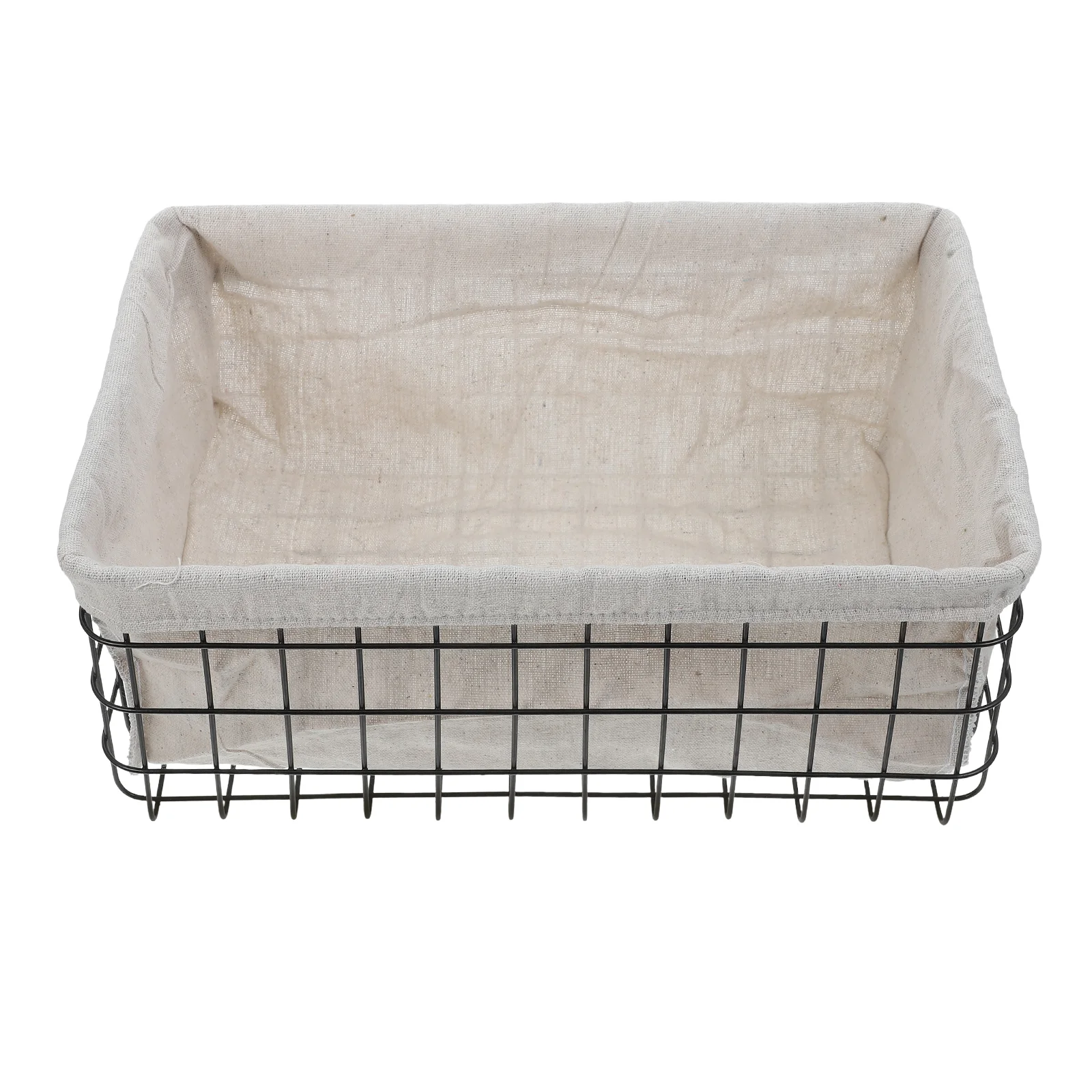 

Wrought Iron Storage Basket Metal Baskets for Organizing Bathroom Wire Laundry Toilet Paper Commode